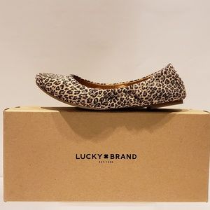 Lucky Brand Ballet Flats In Leopard Print NWT